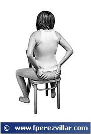 Auto - Reiki en los gluteos.