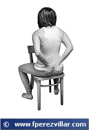 Auto - Reiki en el coxis.