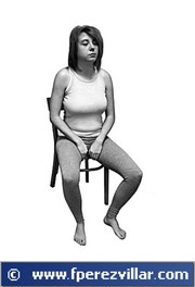 Auto - Reiki en los m�slos.